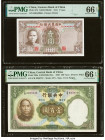 China Central Bank of China 100; 1 Yuan 1936; 1941 Pick 220a; 474 Two Examples PMG Gem Uncirculated 66 EPQ (2). 

HID09801242017

© 2022 Heritage Auct...