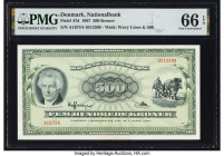Denmark National Bank 500 Kroner 1967 Pick 47d PMG Gem Uncirculated 66 EPQ. 

HID09801242017

© 2022 Heritage Auctions | All Rights Reserved