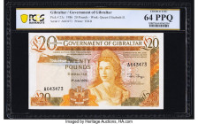 Gibraltar Government of Gibraltar 20 Pounds 1.7.1986 Pick 23c PCGS Banknote Choice UNC 64 PPQ. 

HID09801242017

© 2022 Heritage Auctions | All Rights...