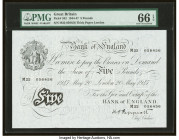 Great Britain Bank of England 5 Pounds 20.5.1947 Pick 342 PMG Gem Uncirculated 66 EPQ. 

HID09801242017

© 2022 Heritage Auctions | All Rights Reserve...