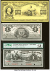 Guatemala Banco Americano de Guatemala 1 Peso ND (1895-1920) Pick S111s Specimen PMG Choice Uncirculated 63 EPQ. Costa Rica & Guatemala Pair Very Fine...