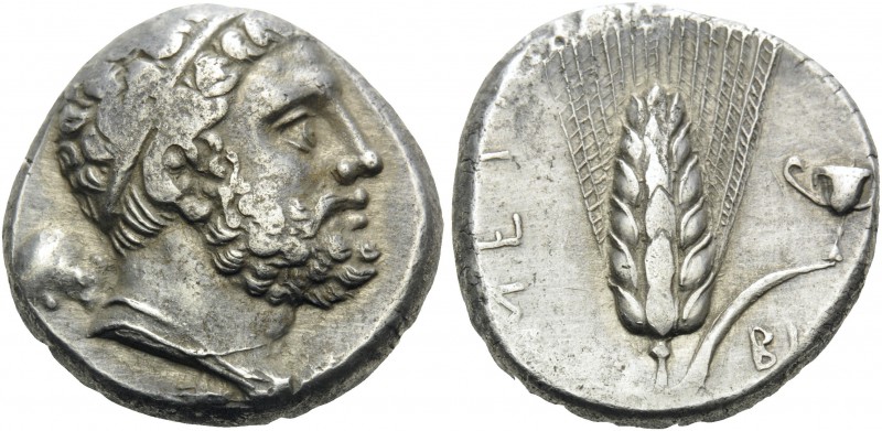 LUCANIA. Metapontion . Circa 290-280 BC. Didrachm or nomos (Silver, 18 mm, 7.73 ...