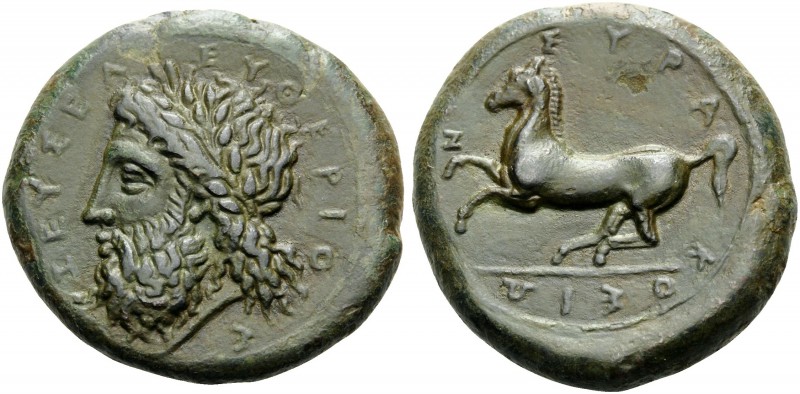 SICILY. Syracuse . Timoleon and the Third Democracy, 344-317 BC. Dilitron (Bronz...