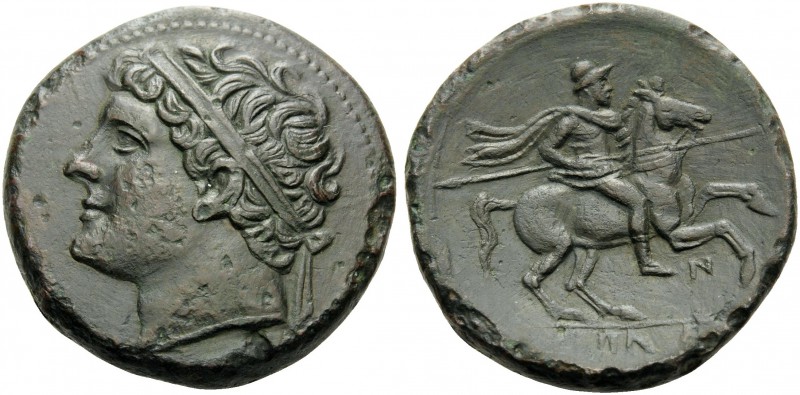 SICILY. Syracuse . Hieron II, 275-215 BC. (Bronze, 26 mm, 17.68 g, 9 h). Diademe...