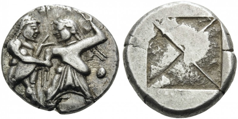 THRACO-MACEDONIAN REGION. Siris, or Berge (?) . Circa 525-480 BC. Stater (Silver...