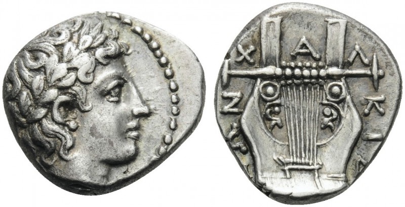 MACEDON, Chalkidian League. Circa 432-348 BC. Tetrobol (Silver, 14 mm, 2.33 g, 3...
