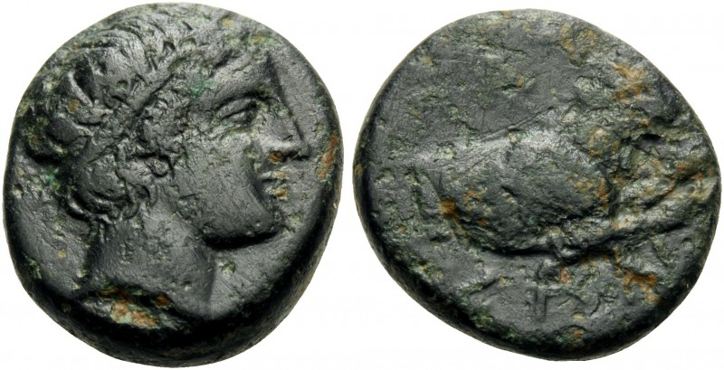KINGS OF MACEDON. Pausanias, 395/4-393 BC. Hemiobol (Bronze, 15 mm, 3.52 g, 1 h)...