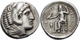 KINGS OF MACEDON. Alexander III ‘the Great’, 336-323 BC. Tetradrachm (Silver, 27 mm, 17.16 g, 10 h), struck during the reign of Philip III by the Rege...