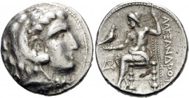 KINGS OF MACEDON. Alexander III ‘the Great’, 336-323 BC. Tetradrachm (Silver, 26 mm, 17.21 g, 1 h), Byblos, c. 330-320. Head of youthful Herakles in l...