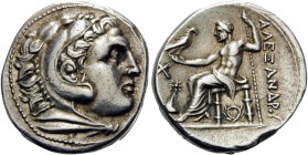 KINGS OF MACEDON. Alexander III ‘the Great’, 336-323 BC. Tetradrachm (Silver, 27 mm, 17.22 g, 4 h), struck during the reign of Kassander; or possibly ...