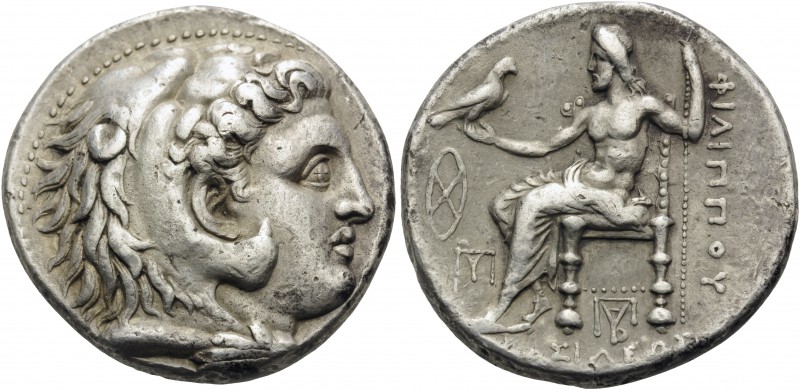 KINGS OF MACEDON. Philip III Arrhidaios, 323-317 BC. Tetradrachm (Silver, 26 mm,...