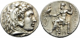 KINGS OF MACEDON. Philip III Arrhidaios, 323-317 BC. Tetradrachm (Silver, 26 mm, 17.15 g, 11 h), Babylon. Head of youthful Herakles in lion's skin hea...