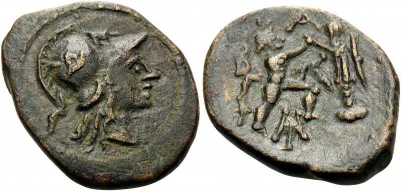 KINGS OF MACEDON. Antigonos II Gonatas, 277/6-239 BC. Hemiobol (Bronze, 22 mm, 5...