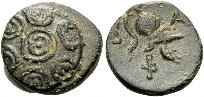 KINGS OF MACEDON. Philip V, 221-179 BC. Chalkous (Bronze, 13 mm, 1.60 g), Pella ...