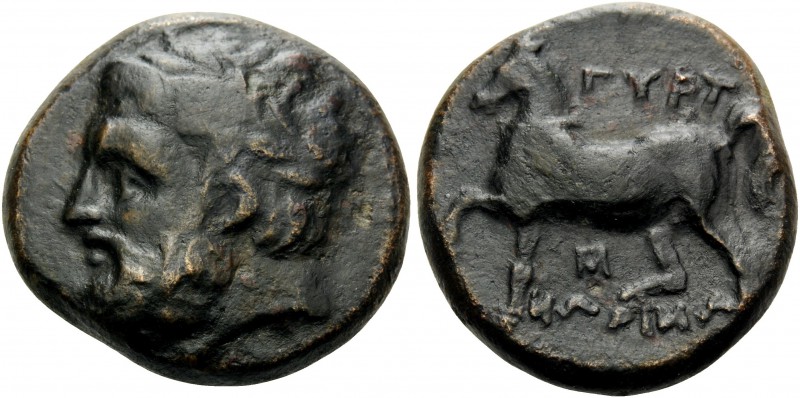 THESSALY. Gyrton . Circa 400-344 BC. Trichalkon (Bronze, 20 mm, 8.48 g, 2 h). La...