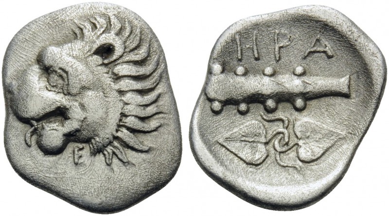 THESSALY. Herakleia Trachineia . Circa 370-344 BC. Obol (Silver, 12.5 mm, 0.86 g...