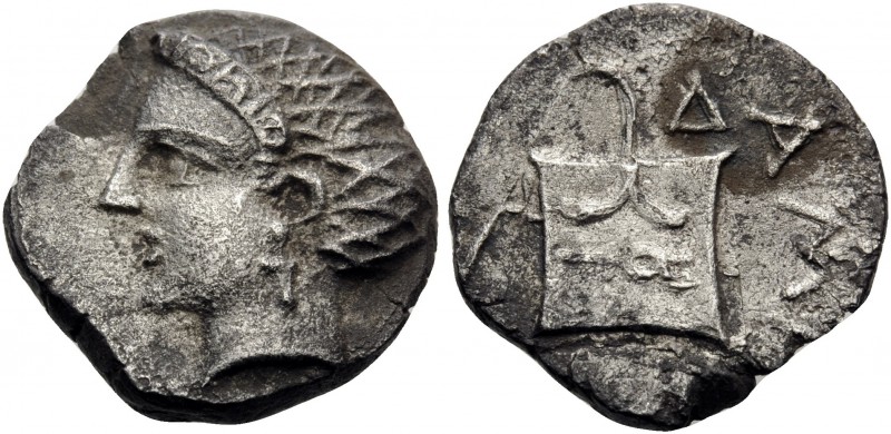 ILLYRO-PAEONIAN REGION. Damastion (Dardania) . Circa 365/0-350/45 BC. Drachm (Si...