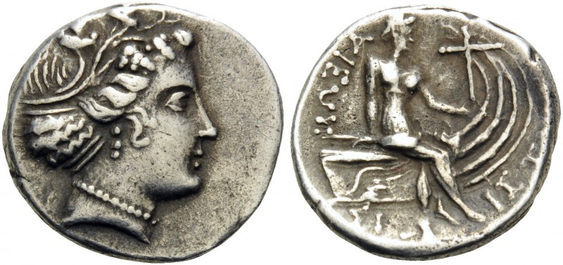EUBOIA. Histiaia . 3rd-2nd centuries BC. Tetrobol (Silver, 15 mm, 2.40 g, 7 h). ...