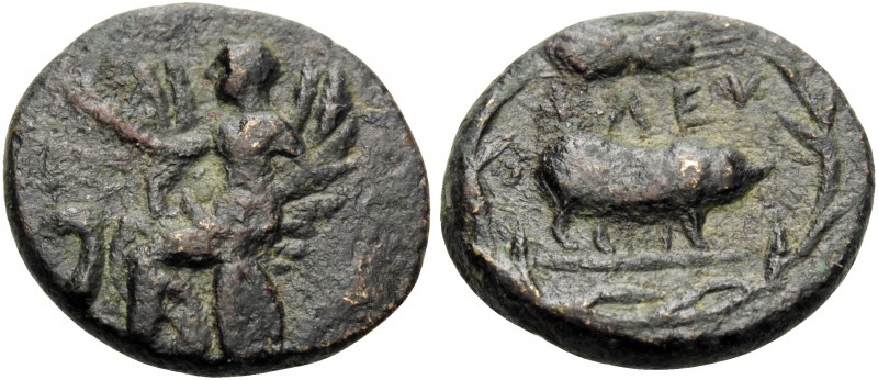 ATTICA. Athens . Circa 307-300 BC. (Bronze, 15 mm, 2.07 g, 11 h), Eleusinian fes...
