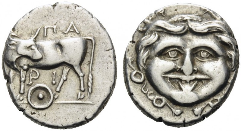 MYSIA. Parion . 4th century BC. Hemidrachm (Silver, 15 mm, 2.44 g, 6 h). ΠA-PI B...