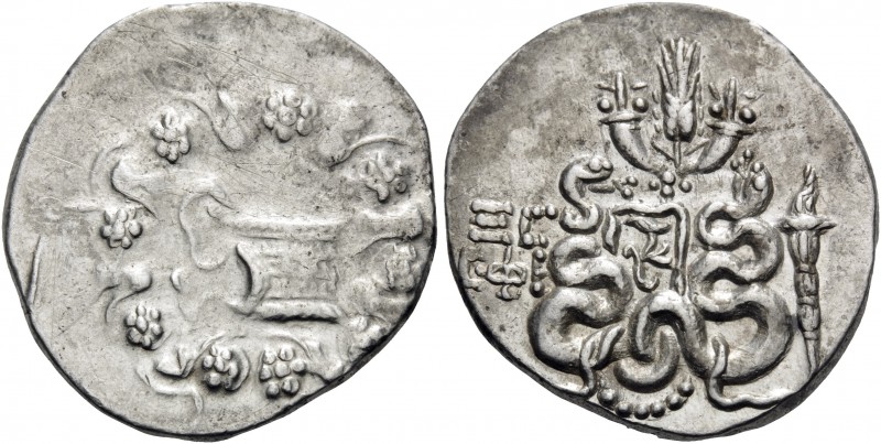 IONIA. Ephesos . 133-67 BC. Cistophoric Tetradrachm (Silver, 28 mm, 12.52 g, 12 ...