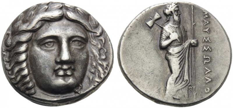 SATRAPS OF CARIA. Maussolos, circa 377/6-353/2 BC. Tetradrachm (Silver, 23 mm, 1...
