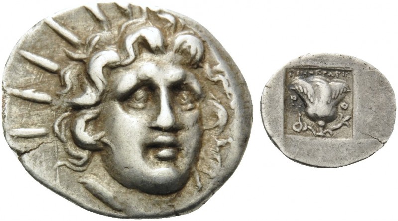 ISLANDS OFF CARIA, Rhodos. Rhodes . Circa 125-88 BC. Hemidrachm (Silver, 13 mm, ...