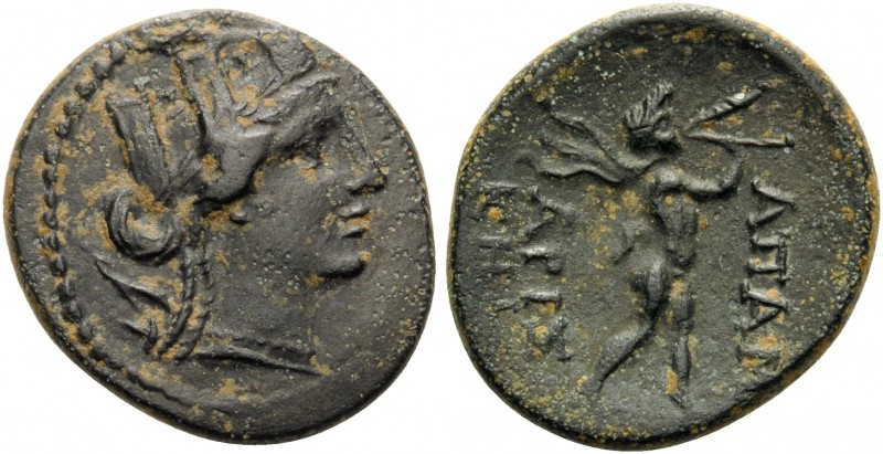 PHRYGIA. Apameia . Circa 100-50 BC. (Bronze, 18.5 mm, 4.13 g, 11 h), Aristo- and...