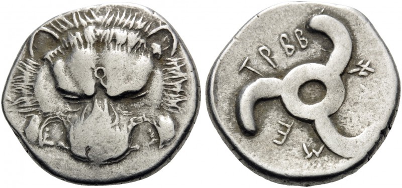 DYNASTS OF LYCIA. Trbbenimi, circa 390-370 BC. Tetrobol (Silver, 15 mm, 1.68 g, ...