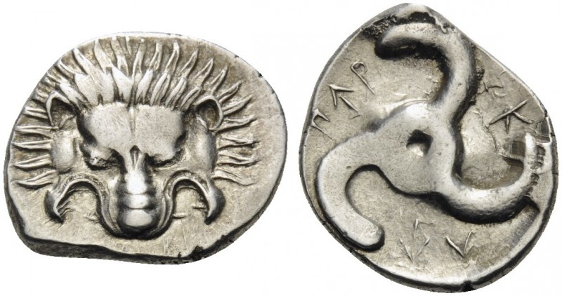 DYNASTS OF LYCIA. Perikles, circa 380-360 BC. Tetrobol (Silver, 17 mm, 2.76 g, 1...