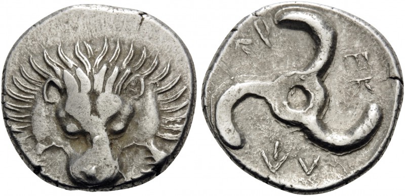 DYNASTS OF LYCIA. Perikles, circa 380-360 BC. Tetrobol (Silver, 16 mm, 1.75 g, 6...
