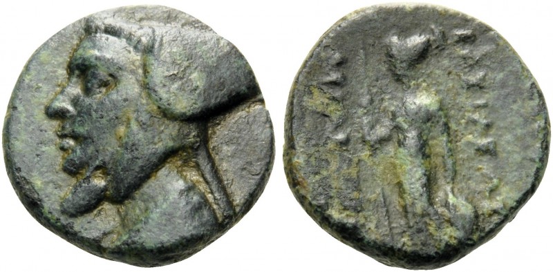 KINGS OF CAPPADOCIA. Ariarathes IV, circa 220-163 BC. Chalkous (Bronze, 14 mm, 2...