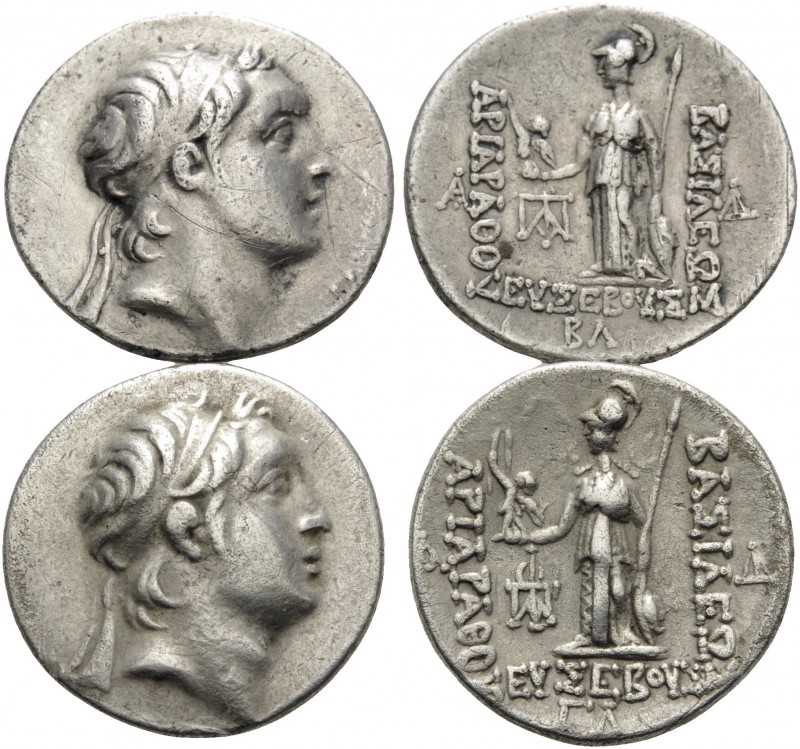 KINGS OF CAPPADOCIA. Ariarathes V Eusebes Philopator, circa 163-130 BC. (Silver,...