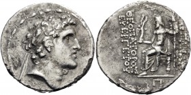 SELEUKID KINGS OF SYRIA. Alexander I Balas, 152-145 BC. Tetradrachm (Silver, 29 mm, 15.97 g, 1 h), Antioch on the Orontes, undated. Diademed head of A...