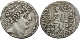 SELEUKID KINGS OF SYRIA. Philip I Philadelphos, circa 95/4-76/5 BC. Tetradrachm (Silver, 28 mm, 15.64 g, 12 h), Antioch on the Orontes, c. 88/7-76/5 B...