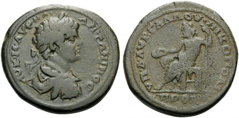 MOESIA INFERIOR. Nicopolis ad Istrum . Caracalla, 198-217. (Bronze, 28 mm, 15.23...