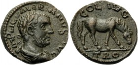 TROAS. Alexandria Troas . Valerian I, 253-260. (Bronze, 19 mm, 4.08 g, 6 h). IMP LIC VALERIANVS AVG Laureate, draped and cuirassed bust of Valerian to...