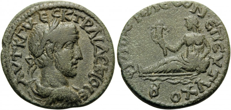 PHRYGIA. Philomelium . Trajan Decius, 249-251. (Bronze, 25 mm, 7.71 g, 6 h). AYT...