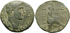 EASTERN CILICIA OR NORTHERN SYRIA. Uncertain Caesarea . Claudius, 41-54. (Bronze, 25 mm, 6.60 g, 12 h), year E = 5 = 45/46 . ΤΙΒΕΡΙΟC ΚΛΑΥΔΙΟC KAICAP ...