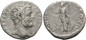 Clodius Albinus, 195-197. Denarius (Silver, 18 mm, 3.19 g, 12 h), struck under Septimius Severus, Rome, 194-195. D CLOD SEPT ALBIN CAES Head of Clodiu...