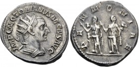 Trajan Decius, 249-251. Antoninianus (Silver, 21 mm, 4.04 g, 6 h), Rome, 250. IMP C M Q TRAIANVS DECIVS AVG Radiate, draped and cuirassed bust of Traj...