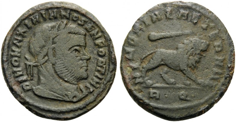Divus Maximianus, died 310. (Quarter Follis, Bronze, 17 mm, 2.10 g, 12 h), Rome,...