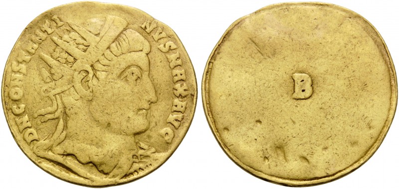 Constantine I, 307/310-337. Medallion (Gold, 20 mm, 3.67 g, 12 h), Treveri (Trie...