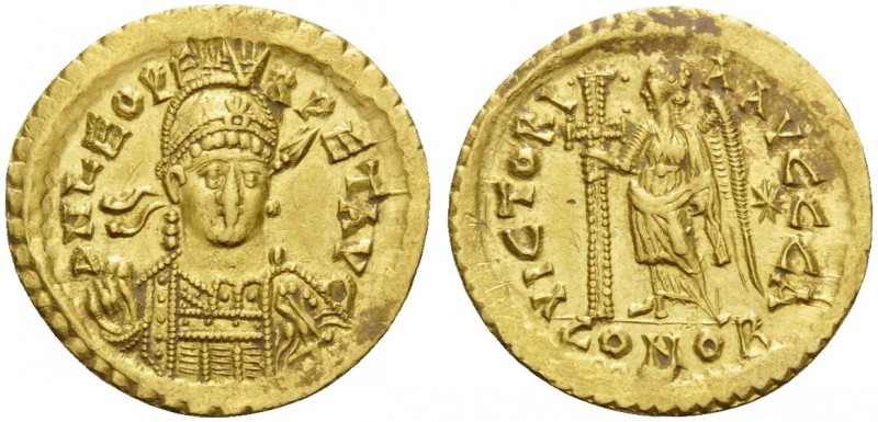 Leo I, 457-474. Solidus (Gold, 21 mm, 4.46 g, 6 h), Constantinople, c. 462 or 46...
