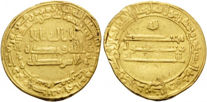 ISLAMIC, 'Abbasid Caliphate. Al-Ma'mun, AH 199-218 / AD 813-833. Dinar (Gold, 19...