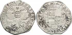ITALY. Modena . Francesco d'Este, 1629-1658. (Silver, 41 mm, 22.74 g, 9 h), Scudo da 28 Bolognini per il Levante. FERIT ET TVETVR GEMINO ROSTRO Imperi...