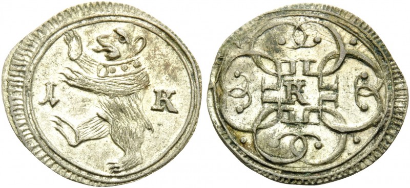 SWITZERLAND. St. Gallen . c. 1720-1790. Kreuzer (Billon, 16 mm, 0.64 g, 12 h). 1...