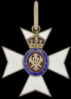 Royal Victorian Order, Commander’s (C.V.O.) neck badge, in silver-gilt and enamels, reverse officially numbered ‘C109’, 51mm, toned, extremely fine
...