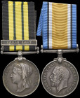 An East and West Africa ‘Benin 1897’ and British War Medal Pair to Chief Petty Officer Frederick Leek, Royal Navy, comprising: East and West Africa, 1...