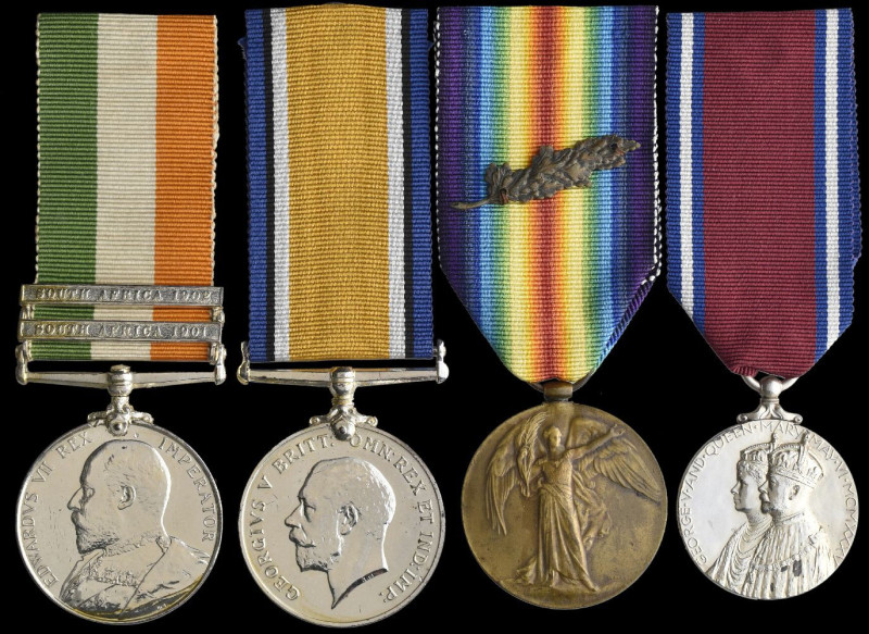 A Boer War and Great War Group of 4 awarded to Colonel Henry Morris Pryce-Jones ...